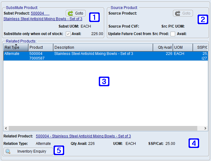 Related Products Tab Screen