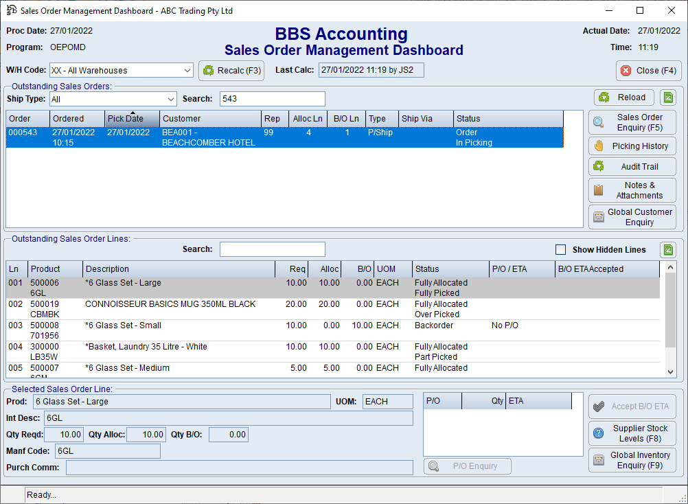 Sales Order Management Dashboard Sales Order Management Dashboard