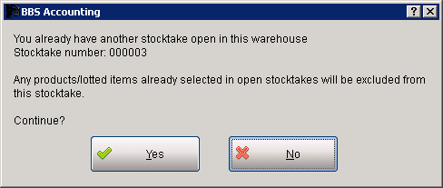 Multiple Stocktake