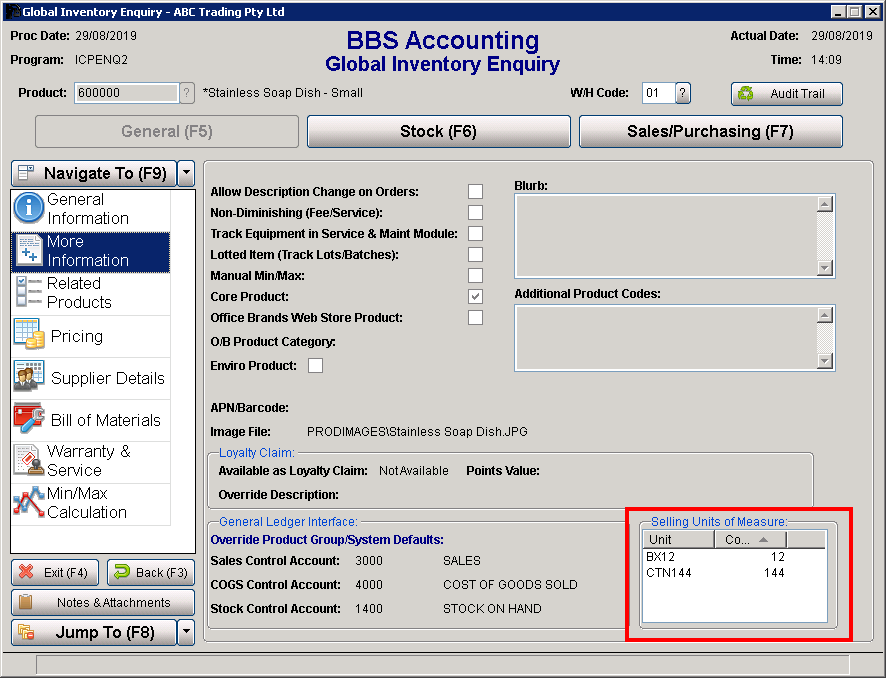 Global Inventory Enquiry Screen Global Inventory Enquiry Screen